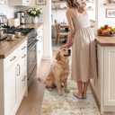 DEXI Kitchen Floor Mats Cushioned Anti Fatigue Runner, 23x59 Light Brown
