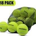 Tennis Balls,8/18/40/90 Pack Training Tennis Balls Practice Balls with Mesh Bag for Easy Transport, Pet Dog Playing Balls, fit for Beginner Training Ball (Green)