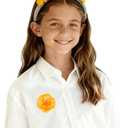 2 x 2PCS Bunny Costume Accessories Animal Rabbit Ear Headband Floral Pin Women Halloween Cosplay