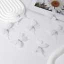 SUQ I OME 12pcs of White Butterfly Decorations for Curtains draperys,Bedroom Living Room Girl's Rooms