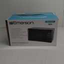 Emerson MW7302B Compact Countertop Microwave Oven with Touch Control, LED Display, 700W, 10 Power Levels, 6 Auto Menus, Glass Turntable and Child Safe Lock, 0.7 Cu., Ft. Black