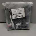 Lapulas 6 Pack Men's Ankle Socks Cotton Cushioned Athletic Running Socks for Women (Medium, Black)