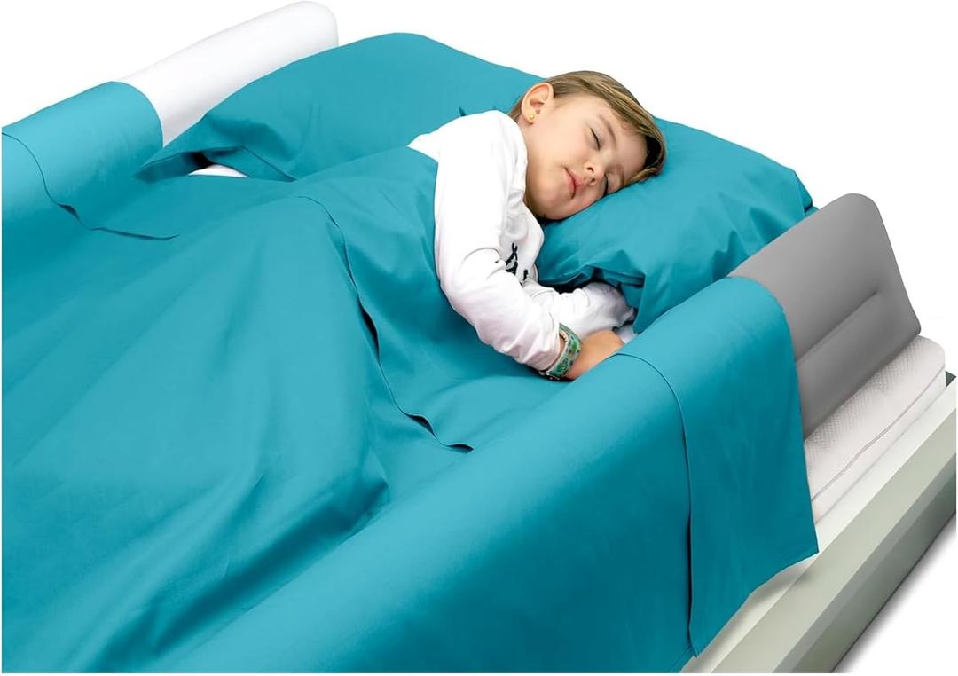BANBALOO - 2-Pack Inflatable Bed Bumper for Children - Child Fall Protection, Inflatable Travel Bed Rail, for fold-Away, Single, Double, Queen Size, King Size and Montessori beds