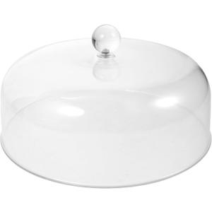 9" Clear Cake Dome Acrylic Cake Display Cover Round Cake Cover Dessert Diaplay Stand Lid with Knob Transparent Food Loaf Cake Cloche for Party Wedding Hotel