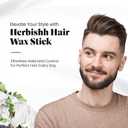 Herbishh Hair Wax Stick For Women & Men 2.7 OZ - Nourish & Styling Slick Wax Stick for Hair Smoothing, Flyaway, Controls Frizzy Hair, Perfect for Hairline and Nape Area, Wax Stick for Hair Fly Away
