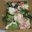 6 Ft Artificial Peony Garland with Mixed Peony Flowers and Green Leaves for Wedding Dining Table Home Party Decor