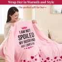 Wearable Heated Blanket Hoodie for Women, Valentines Day Gifts for Her Wife Women, Electric Throw Blanket, Heated Shawl Wraps Poncho, Mothers Day Birthday Anniversary Day Gift, Spoiled Wife Pink