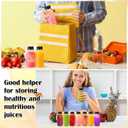 Roshtia 100 Pcs 3 oz Plastic Juice Bottle with Caps for Liquids Reusable Clear Ginger Shots Bottles Bulk Mini Jars with Lids with Scale and 3 Labels 15 Pcs Funnel for Juice Ginger Sauce Travel