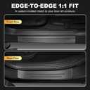 12PCS Door Sill Protector & Rear Bumper Guard for 2023-2026 Honda CR-V, Anti-Scratch Exterior Trim Covers, Black (8PCS Door Sill Guards + 4PCS Rear Bumper Protector)