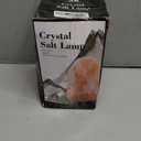 Himalayan Salt Lamp with Dimmer Switch - Natural Crystal Rock Night Light for Home Decor - Hand Carved Salt Lamp with Wooden Base - Soothing Amber Glow Night Light & Gifts (4-6LB)