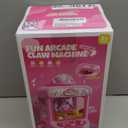 Marlrin Claw Machine for Kids, Mini Vending Machine Girls Unicorn Toys, Candy Grabber Prize Dispenser with Sound & 20 Mini Plush Toys, Electronic Arcade Game Indoor Toy for Home Party Birthday Gifts