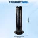 Center Core Compatible with Clean and Clear Feet Pool and Spa Cartridge Filter 100 Square Replace 59053700 Black