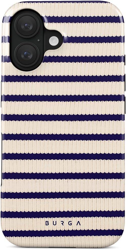 BURGA Unisex Phone Case for iPhone 16 – Dual-Layer Hybrid Design with Shock-Absorbing Silicone & Durable Exterior, Scratch-Resistant Finish and Raised Bezel Edge for Screen Protection & Daily Use