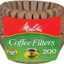 Melitta 62957 8 to 12 Cup Natural Brown Basket Coffee Filters 200 Count 