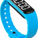 Sensory Wrist Timer for Kids, Teachers, Students, Simple Reminder Watch with Silent Alarm Clock Wristband, Classroom Countdown (Blue)