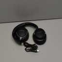 RORSOU B8 Bluetooth Headphones Over Ear, 6 EQ Music Modes and 50H Playtime Deep Bass Wireless Headphones with Mic, Lightweight Folding HiFi Stereo Headset for iPad/Travel/Tablet/PC/Home Space Black