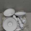 Set of 3 Black Cake Stands, QENUIITEA Metal Round Cake Holder Dessert Pie Pizza Display Stand 8" 10" 12" Serving Tray Halloween Decoration for Wedding Celebration Party Birthday Baby Shower