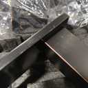 Hoimpro 8 Inch Oil Rubbed Bronze Widespread Waterfall Bathroom Sink Faucet, Square Two Handle Vanity Bathroom Faucet with cUPC Supply Hose, 3 Holes Faucet with Pop Up Drain, Stainless Steel