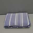 Extra Deep Twin XL Fitted Sheet - Hotel Luxury Single Fitted Sheet Only - Easily Fits 18 inch to 24 inch Mattress - Ultra Soft, Wrinkle Free w/Extra Deep Pockets - Breathable & Comfy - Blue Stripes
