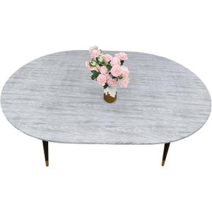 LIBERECOO Oval Fitted Vinyl Tablecloth - Fits 48 x 68 Inch Oval Table - Weather Grey Wood - Waterproof, Elastic Edged for Secure Fit, Easy to Clean Plastic Table Cover