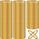200PCS Key Rings, Split Bulk Keyrings for Keychain and Crafts (25mm) (Gold)