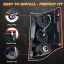 Tail Light Compatible With 2011-2020 Dodge Grand Caravan Left Driver Side LED Taillight Rear Lamp Brake Signal Assembly with Bulb # 5182535AF CH2800199