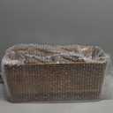 Wooden Kitchen Utensil Holder Organizer for Counter or Countertop, Large Wooden Utensil Holder for Storage Cooking and Silverware with 4 Compartment, Acacia Rustic Wood Container Extra Large