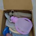 PandaEar 7-Pack Reusable Silicone Baby Food Pouches with Handles, 4oz Refillable Squeeze Pouches for Toddlers & Infants, BPA-Free Self-Feeding Yogurt & Smoothie Bags, Includes 2 Funnels