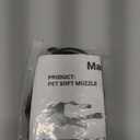 HEELE Dog Muzzle,Soft Nylon Muzzle Anti Biting Barking Chewing,Air Mesh Breathable Drinkable Adjustable Loop Pets Muzzle for Small Medium Large Dogs 4 Colors 4 Sizes XL (Black)