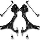 6Pcs Front Lower Control Arm with Ball Joint Suspension Kit Compatible With Honda Accord 2013-2017, Compatible With Acura TLX 2016-2020, K642509, K642517, K500315, K750650, K750651