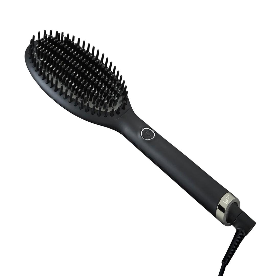 ghd Glide Hot Air Brush | Professional Smoothing Blow Dryer Brush, Ceramic Hair Straightener, and Styler (Black)