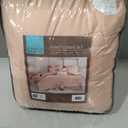 Intelligent Design Duvet Set 100% Cotton Jacquard, Tufts Accent, Shabby Chic All Season Cover for Comforter, Matching Shams, Decorative Pillows, Twin/Twin XL (68 in x 92 in), Pink 5 Piece