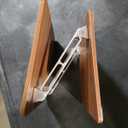 Ergonomic Laptop Stand, Wood & Aluminum Computer Stand with Adjustable Angle, Foldable Dual-Bar Laptop Riser Holder Stand for Desk, Compatible with MacBook, Dell, HP 10-16" (Royal Teak Grain)