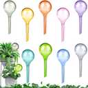 9 Pcs Plant Watering Globes 135 cm, Colored Self Watering Globes Automatic Watering Bulbs Plastic Plant Water Globes Drip Irrigation Device for Indoor Outdoor Plants