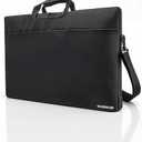 23.8-24 Inch Portable Monitor Sleeve, Water-Resistant Dustproof Case & Soft Lining with Multi-Carry Design (Handle/Shoulder Strap/Luggage Strap), Multi-Pocket Protective Bag for Monitor/Laptop/Tablet