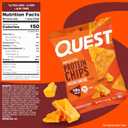 Quest Nutrition Nacho Cheese Tortilla Style Protein Chips, 18g Protein, 4g Net Carb, Low Carb, Gluten Free, 1.1 oz (Pack of 12) (EXP 11/02/26)
