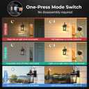VIANIS Motion Sensor Outdoor Light fixtures Wall Mount, Large Anti-Rust, Large 1-Pack