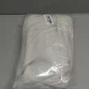 White Linen Shower Curtains 84 Inches Long for Patio Sliding Glass Door Cream Ivory 60 Inch Wide Bath Curtain with Hooks Rings Neutral Natural Semi Sheer 60x84 Curtain for Bathroom