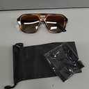 livho Trendy Polarized Square Aviator Sunglasses Women Men Square Eyewear Frame, Retro Sun Glasses for Women Men 2025 Shades