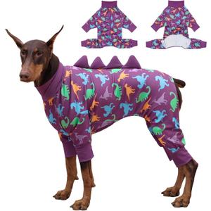 Dog Pajamas Large Size, Big Dog Onesie Clothes, Anti Shedding and Licking, Post Surgery Recovery Pet Pjs, Cotton Soft Material Stretchable Pet Pajamas U-COSP03XL (X-Large(Chest Girth:30"-34"))