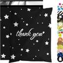 Thank You Poly Mailer 10x13 Inch 100 Pcs, Waterproof and Tear-Resistant Shipping Bags for Clothing, Strong Mailing Bags with Self-Seal, Stars Printed Packaging Bags for Small Business