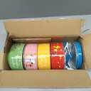 Peanuts Snoopy 6-Piece Stackable 5.5-Inch Decorated Stoneware Bowl Set With Matching Plate, Microwave & Dishwasher Safe, Collectible Kitchen Dinnerware