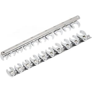 10pcs Crows Foot Wrench Set 10mm to 22mm Sizes Metric Nut Wrench for 3 8in Drive Ratchet Great for Automotive Repair Work Ideal for Tight Spaces
