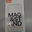 QTlier case for iPhone 16pro, 360 Rotatable Ring Stand, Raised Camera Frame, Shockproof with MagSafe Black