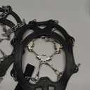 Cimkiz Crampons Ice Cleats Traction Snow Grips for Boots Shoes Women Men Anti Slip 19 Stainless Steel Spikes Safe Protect for Hiking Fishing Walking Climbing Mountaineering