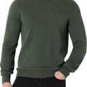Amazon Essentials Men's Long-Sleeve Crewneck Sweater, 100% Cotton L