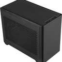 Cooler Master NR200 Mini-ITX PC Case  Compact High Airflow ITX Gaming Chassis, 280mm Radiator, 330mm Horizontal GPU Mount, 130mm SFX PSU Support, Up to 6 x 120mm Fans, Black