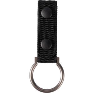 TACNEX D/C Cell Flashlight Holder Side Handle Baton Carry Metal Ring Tactical Torch Carrier MOLLE Strap Snaps Clip Duty Belt Keeper