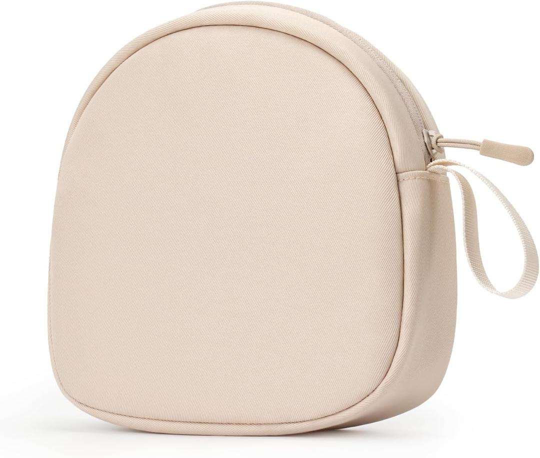 Headphone Case Soft for JBL Tune 510BT/520BT/500BT/720BT/Sony WH-CH520/510/720/710/BERIBES/SoundCore Q20/30/TOZO/KVIDIO/JLab/Bose, Ultra-Thin Headphones Case Bag Travel Carrying Universal (Beige)