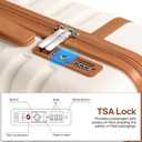 3 Piece Luggage Set, Lightweight Hardshell Large Checked Suitcase TSA Lock